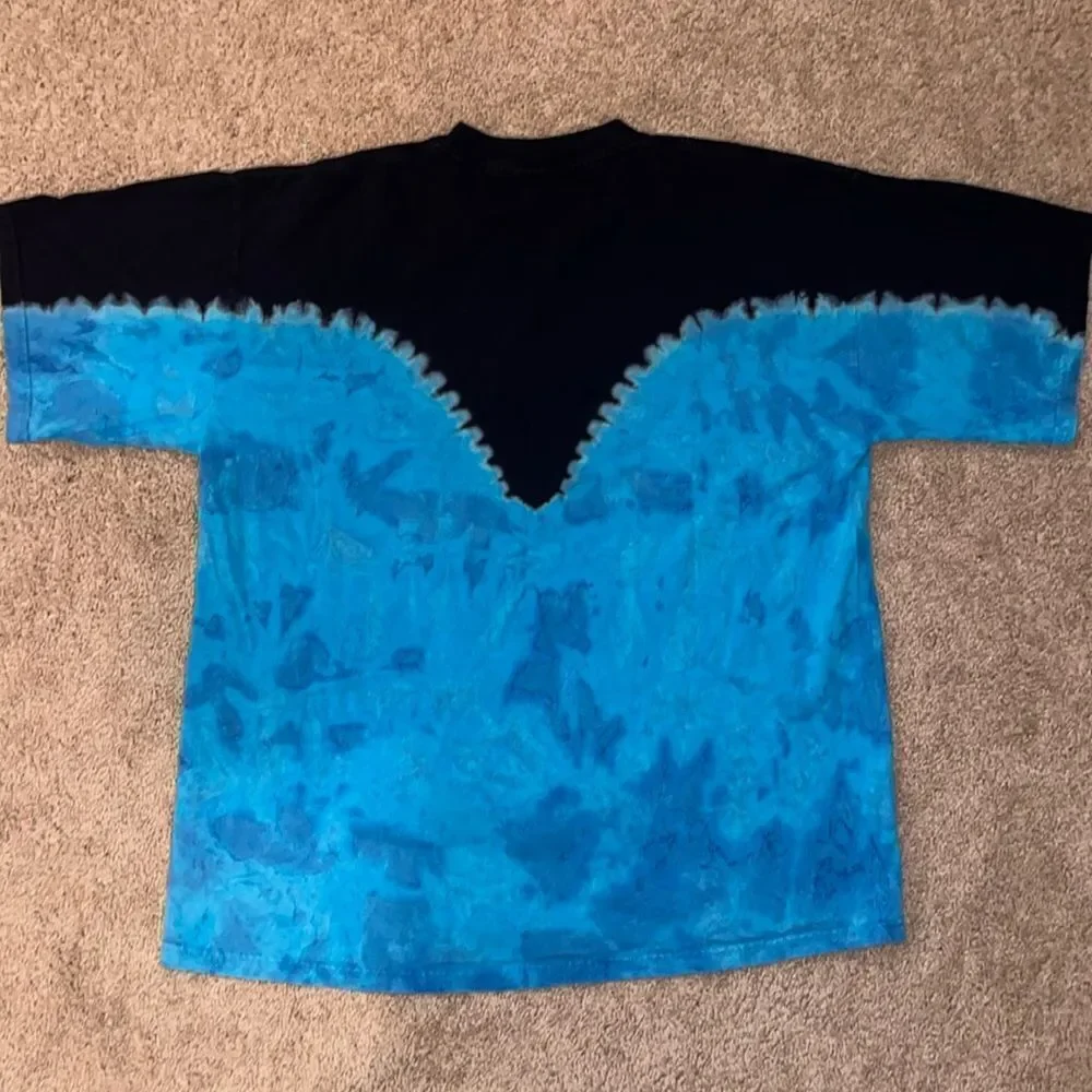 Vintage 1999 Y2K Star Trek Tie Dye graphic Tshirt, size L - Picture 2 of 5